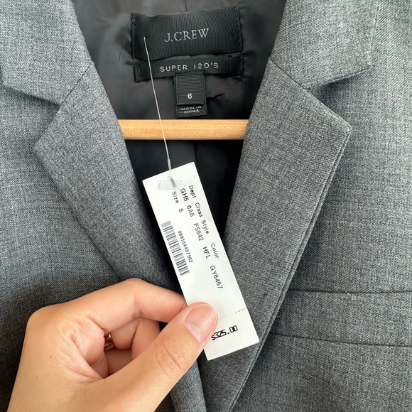 NWT J Crew Super 120’s single button blazer - Picture 3 of 5